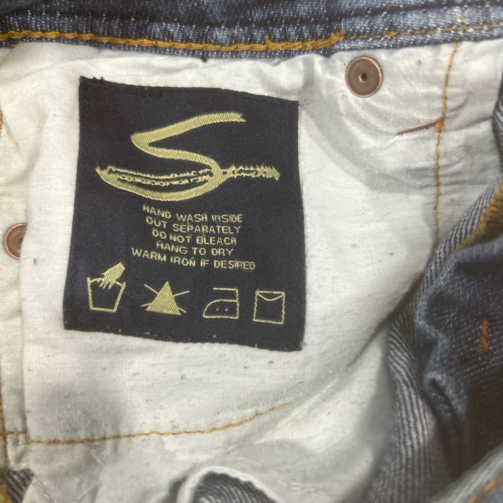 Vintage Y2K Seven7 women’s sz 28  jeans Rhinestone Flare Low Rise Bootcut blue - Picture 13 of 16